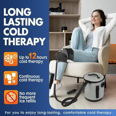 Electric Portable Cold Therapy Machine with Water Circulating Ice Pack for Sports Injury Recovery and Household Health Care