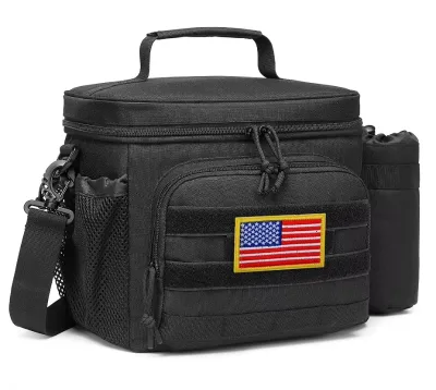 Outdoor Leakproof Insulated Lunchbox for Men and Women Detachable Bottle Pouch Adult Work Lunch Bag