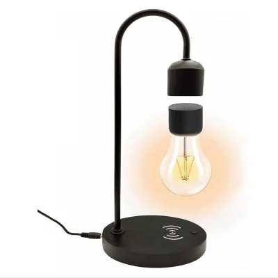 Wireless Charger Led Table Desk Lamps Magnetic Levitating LED Light Bulb Floating Lamp Home Decor Business Gifts Indoor Lighting
