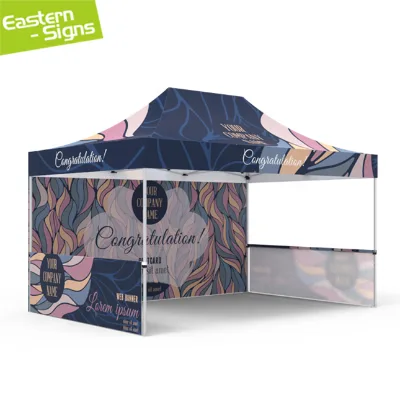 Custom 10x10 Pop-up Advertising Tent Booth Promotional Custom Printed Market Commercial Trade Show Tent with Windows