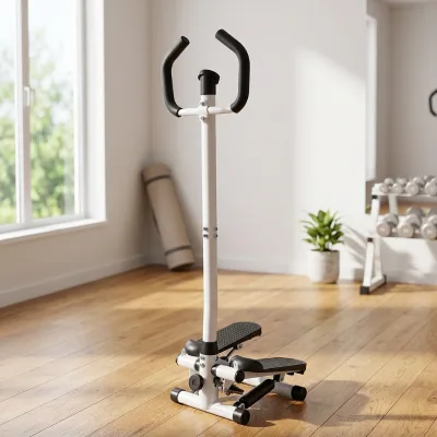 Factory Supply Household Stepper With Handrail Safety Lightweight Portable Fat-Burning Leg Exercise Stepper