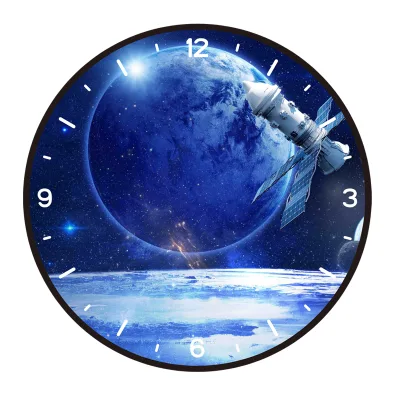Magnetic Ball Pointer Promotion Round ABS Customized Photo Pattern Home Office Decor 12 Wall Clock Factory Price