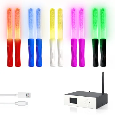 LED Rechargeable Glow Sticks for Concerts Birthday Parties Sports Events KTV New Year Back School Christmas Halloween Bar