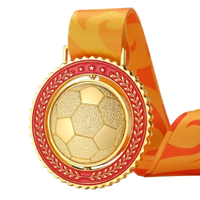 Factory Hot Selling Crystal Round Medals Trophies Customized Logo with Carved Etched Design and Ribbon for Souvenir