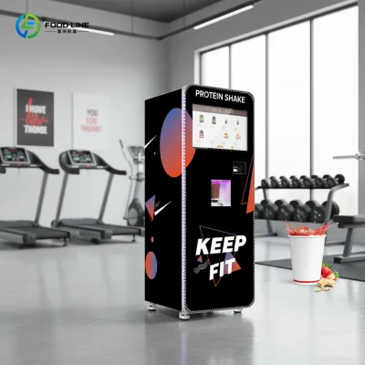 Popular Protein Shake Vending Machine, Automatic Touch Screen Gym Cold Mix Beverage Coffee Vending Machine