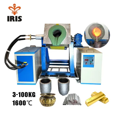 50 100 KG Steel Iron Melting Furnace Industrial Electric Induction Furnace for Melting Metal