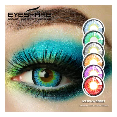 For EYESHARE Icesnow Series Coloured Contact Lenses New Style Crazy Lens for Cosplay Made of Hema Material