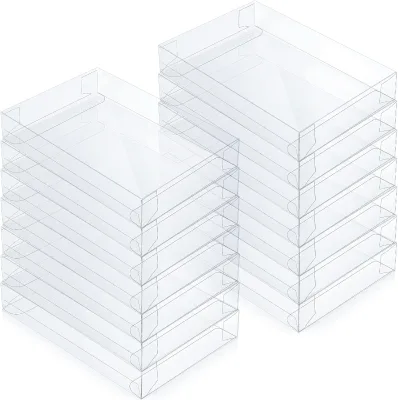 Clear Plastic Gift Box Transparent Crystal Photo Greeting Card Folding Packaging Box A2 Paper Envelope Letter Box