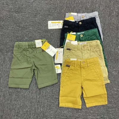 Guangzhou Vendor Children's Pants Comfortable Fabric Kids Pants Zipper Fly Kids Shorts Boys