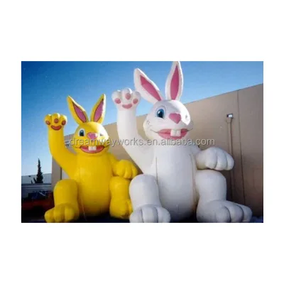 2025 Hot Sale Inflatable Easter Bunny, LED Inflatable Bunny for Easter Decoration