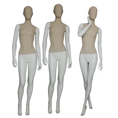 Half Body Fabric Female Mannequin Cloths Window Display Mannequin