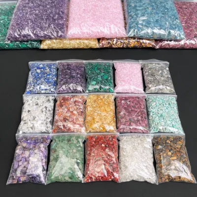 Natural Crystal Chips 100g Wholesale Stones and Crystals Polished Meditation Gravel Crystal Chips for Healing