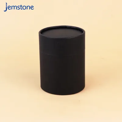 Biodegradable Kraft Cardboard Gift Cylinder Can Packaging Recyclable Raffia Paper Tube