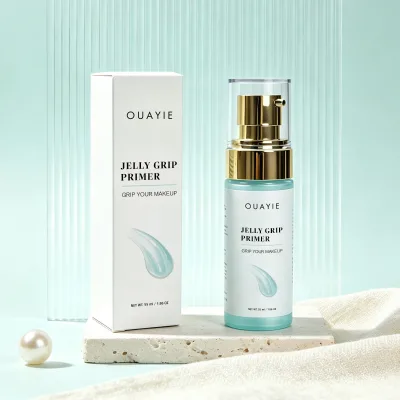 Han Linger Private Label Primer Makeup Base Jelly Grip Primer Long Lasting Hydrating Smoothing Pore Minimizing Vegan Face