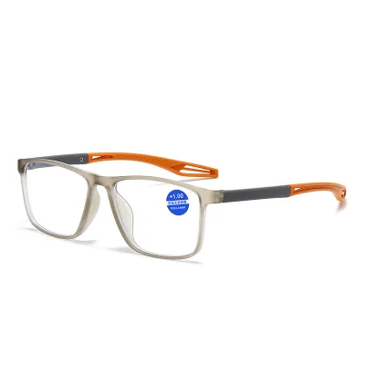 Reading Glasses Women Anti slip Grey Orange TR90 Sport Ladies Man 2025 Newspaper Computer Cheap Blue Light Blocking +3.00 +1.50