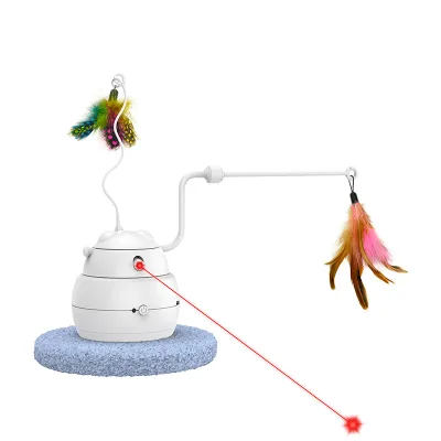 Automatic Cat Toy Feather Moving Under Cover Pet Interactive & Movement Toys Cat Laser Toys for Cats