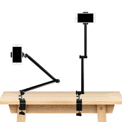 Factory Hot Selling C Clamp Desk Mount Mounting Stand for Cell Phone Fpr Ring Light for Table Use