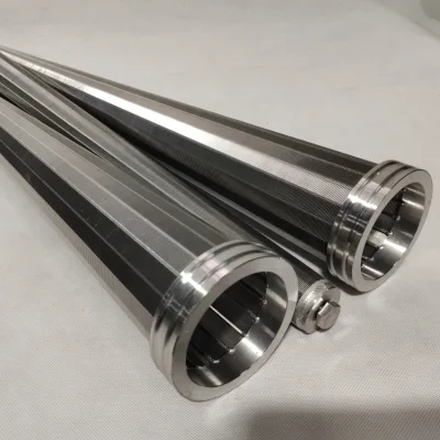High Pressure Wedge Wire Filter element with Minimum Opening of 25um for Filtration or Separation or Dehydration