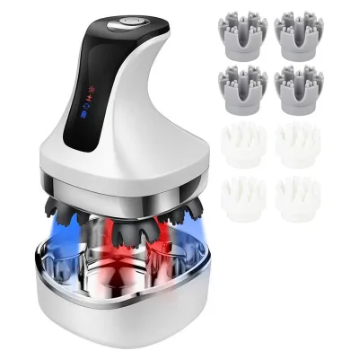 Electric Scalp Massager Stress, Relief Treatment Head Scratch Relief Hair Stimulation Hands Free Rechargeable/