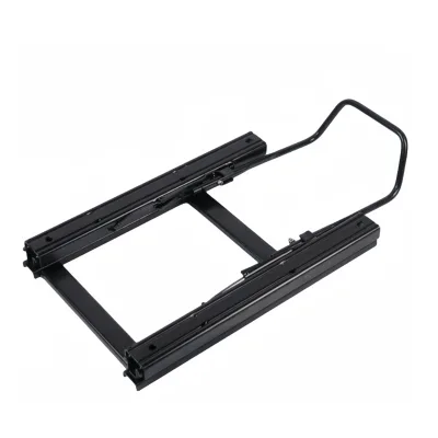 Manual Pull Handle Double Lock Seat Slide Rail Heavy Duty Steel Vehicle Seat Slider Track Base for RV Camper Van Minibus Truck