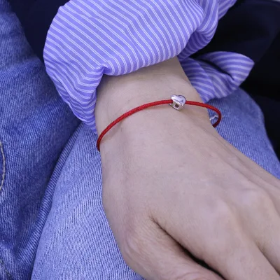 DIFEIYA 2022 New Women's and Men's Unisex Jewelry Adjustable Red String Bracelet Fashion CZ Zircon Jewelry Bracelet