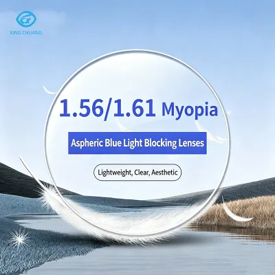 Best-selling Optical Glasses Lenses, Single Vision Optical Lenses, Anti-blue Light Green Film, Sunglasses Lenses