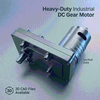 Industrial 35.8mm DC Spur Gear Motor 12V 24V 3-5 Stage 59%-73% Efficiency CE RoHS for Automatic Actuator Household Equipment