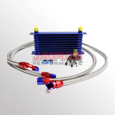 Universal 10row Oil Radiator Kit with Hoses and Sandwich Plate