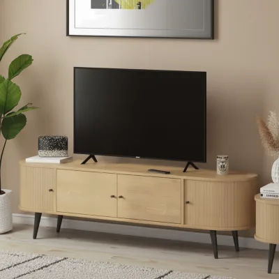 BIEN Eco-conscious Rectangular TV Cabinet Spacious Design with Stylish Minimalist TV Stands