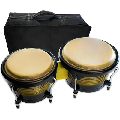 Poplar Wood New Bongo Drum 7+9 6+7 Inch Orff Instrument Children's Tambourine Cowhide