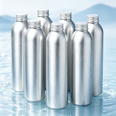 Sustainable Recycled Aluminum Water Bottle Large Capacity Refillable Aluminium Water Jar for Sports Outdoor Activities