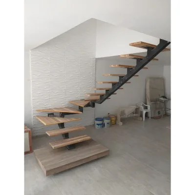 Mono Stair Stringer Interior Stair Rubber Stair Tread with Motion Sensor Stair Lights