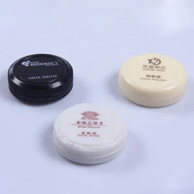 Custom Disposable Hotel Shoe Polish with Natural Formula and Black Sponge Applicators
