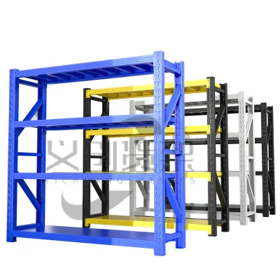Customizable Long Span Modular Storage Shelves 100KG 200KG 300KG 400KG 500KG Industrial Warehouse Steel Rack