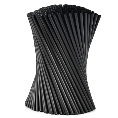 Ecolife Custom Logo Biodegradable Polylactic Acid Disposable Straws Individually Wrapped with Eco-Friendly Design
