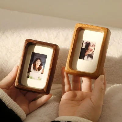 High Quality Modern Lightweight Mini Photo Frame Solid Wood Rectangle Photo Frame for Baby Desktop Display