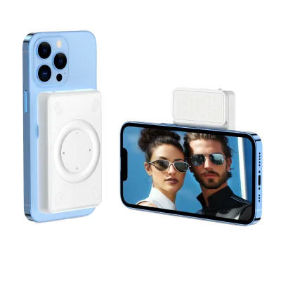 2500K-9000K Color Temperature Magnetic Led Pocket Light Live Stream for MagSafe iPhone Series LED Cube Fill Light with Clip