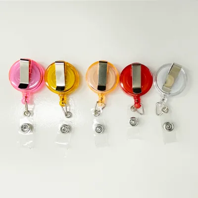 New Styles Wholesale Custom Badge Reel Reel for Nurse Doctor Id Card Colorful Printed Badge Reel Holder