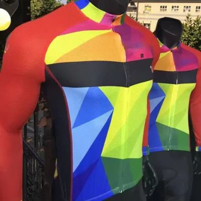 Customized Men's Road Climbing Bicycle Sportswear Sublimation Technology Cycling Jerseys with Logo Comfortable Bicycle Clothing