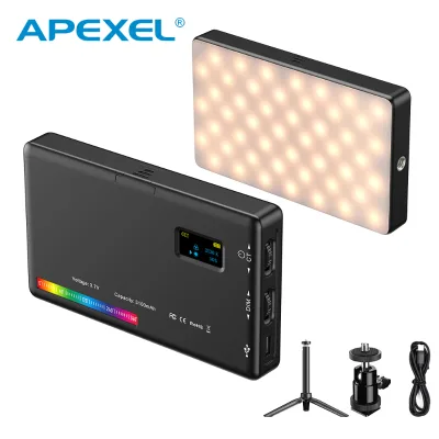 Dimmable RGB LED Photography Fill Video Light Pocket RGB LED Light Camera Studio Light