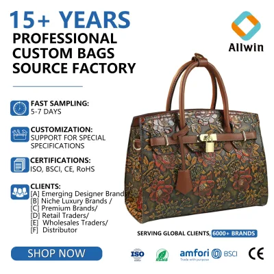 Custom New Camellia Three-dimensional Embossed Oiled PU Leather Handbag High-end Shoulder Tote Bag for Women