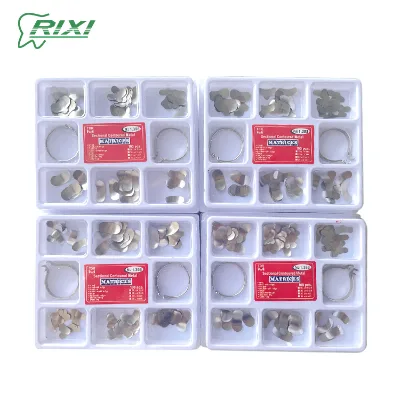 Dental Instruments Sectional Contoured Saddle Metal Matrices Retain Matrix Band Kit