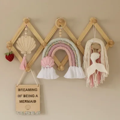 Mermaid Decor Baby Girl Room Decor| Scandi Boho Under the Sea Decor Personalised Baby Gift