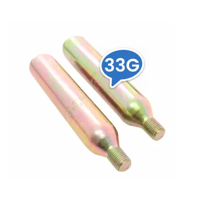 Disposable Steel CO2 Cartridges 16g/24g/33g Co2 Gas Cylinder tank Cilindro Low Pressure for Life Jacket