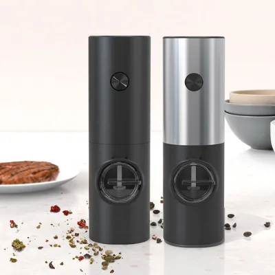 Electric Salt and Pepper Grinder USB Rechargeable Automatic Pepper Mill