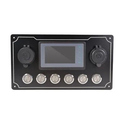RV Caravan Motorhome Accessories Circular Control Panel Central Control Aluminum Alloy