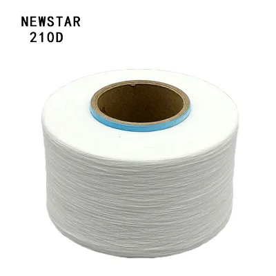 Manufactory price Elastic thread for Tape Earmuffs Strap Newstar 210D AA Grade Semi dull white Bare Spandex Yarn