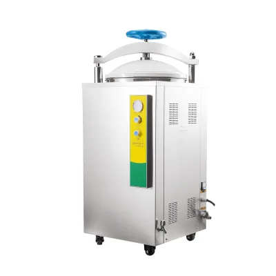 High Quality 50L Vertical Autoclave Equipment with Double Scale Indication Pressure Gauge