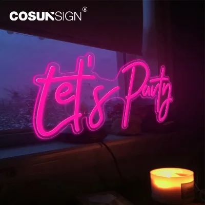 2022 Hot Wholesale Letters Led Party Lights Car Neon logo Custom Neon Sign Letters Led Neon Light Sign