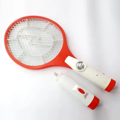 Wholesale Multi-Functional Electronic Fly Mosquito Swatter Safe Pest Control Square Plastic Rechargeable Light Flashlight US
